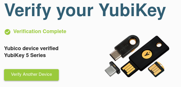 Positive verification result